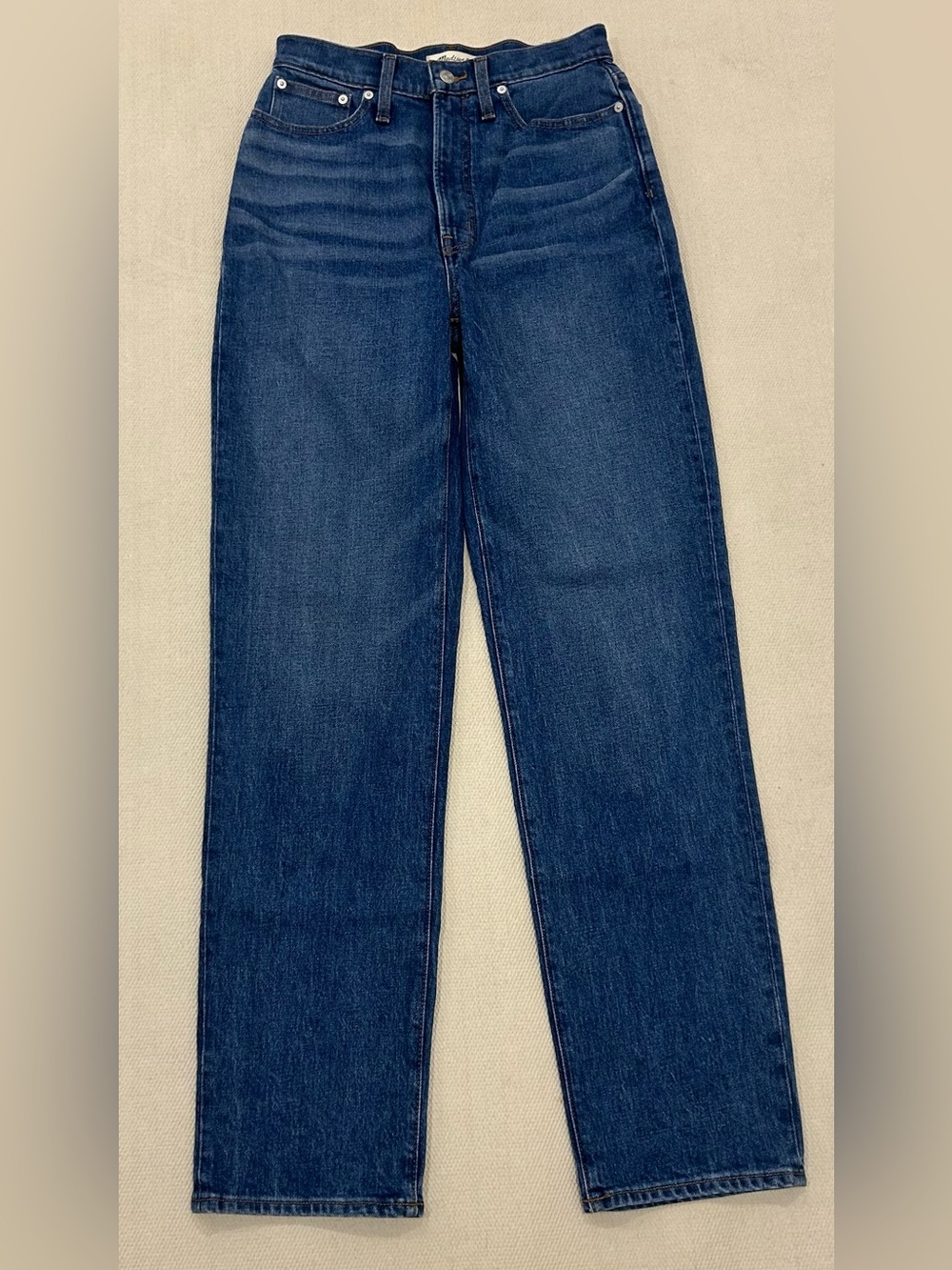 Madewell NWT The Perfect Vintage Straight Jean Blue Streetwear Size 26T
